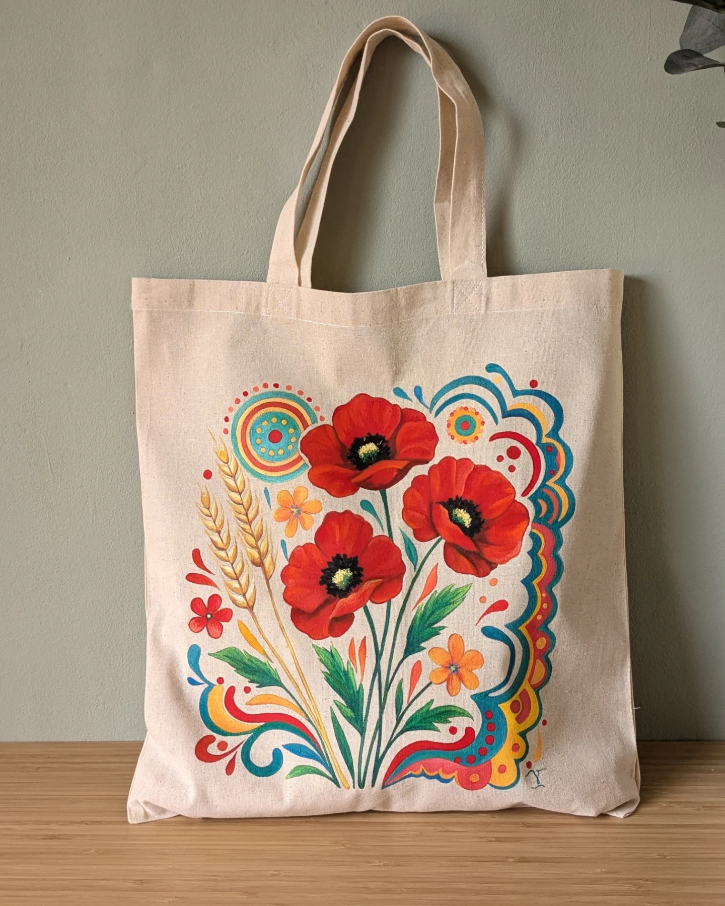 Totebag coquelicots