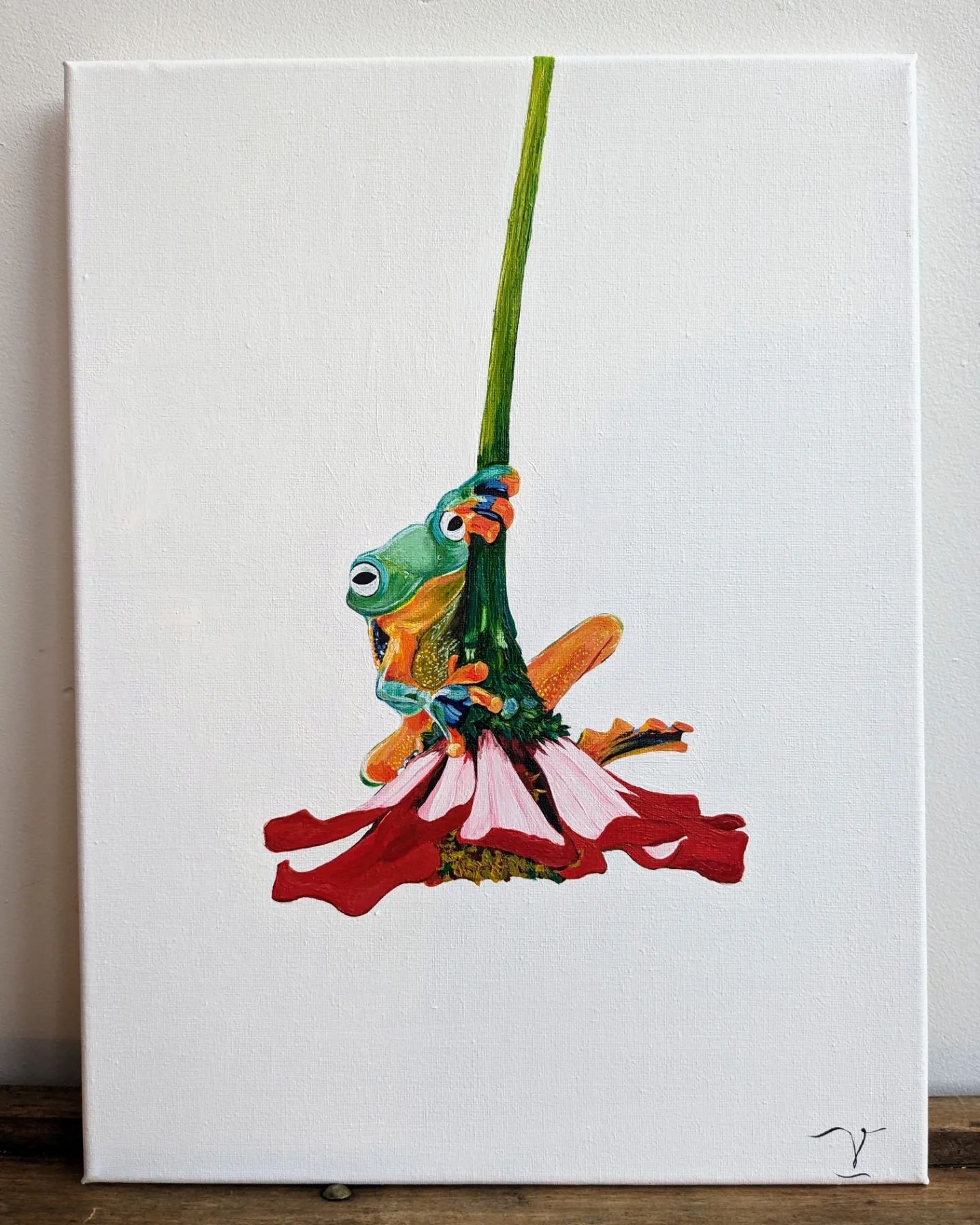 Grenouille fleurie