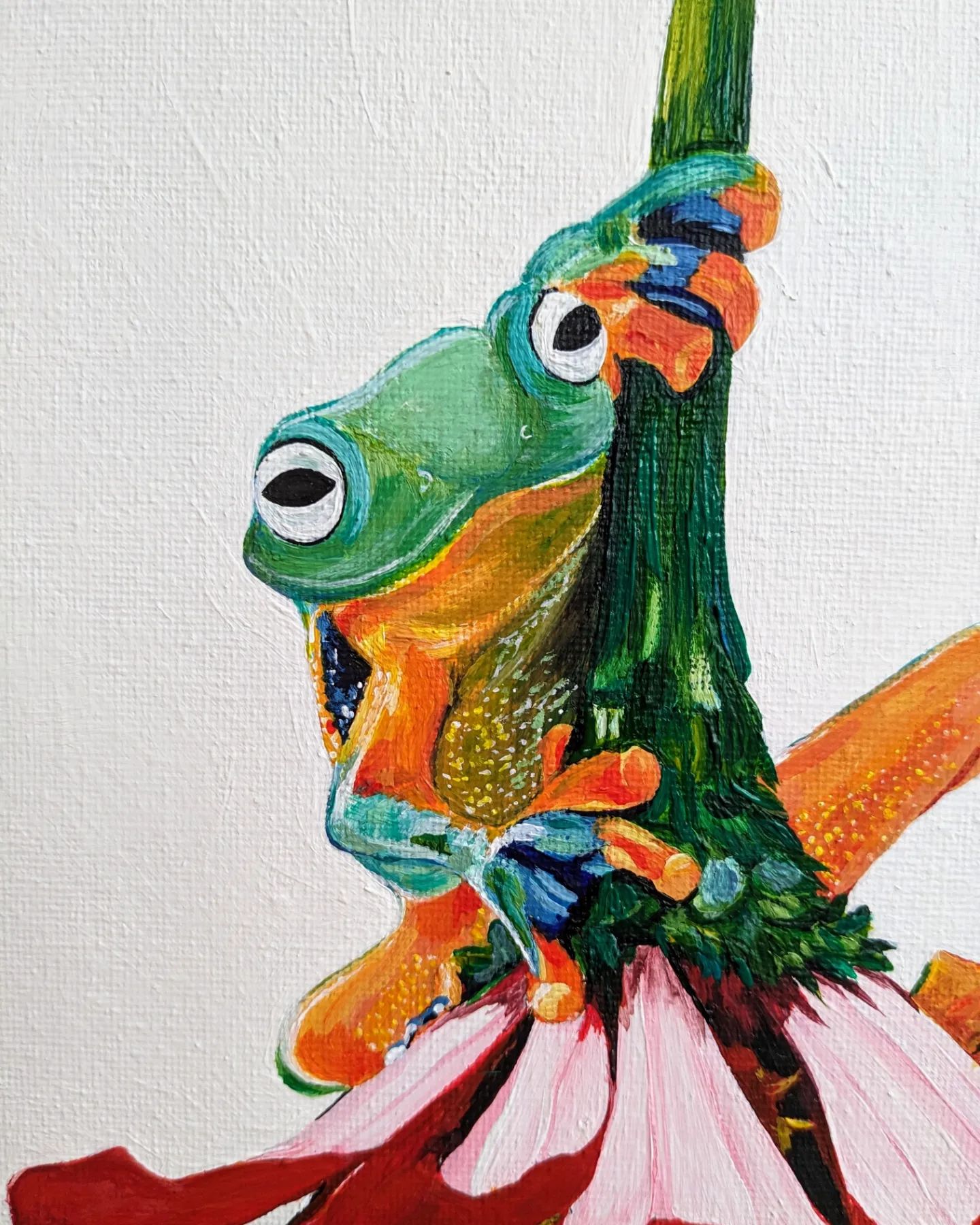 Grenouille fleurie