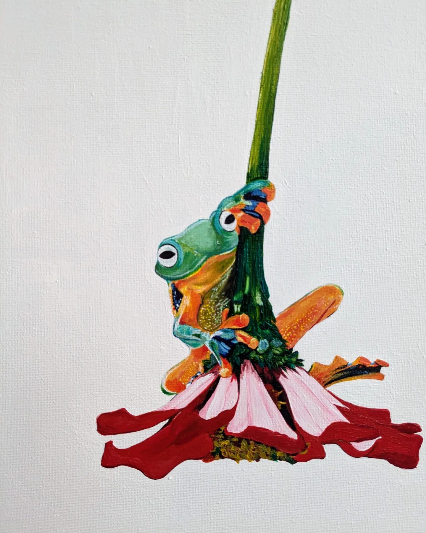 Grenouille fleurie