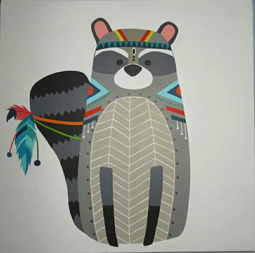 Raton-laveur enfantin